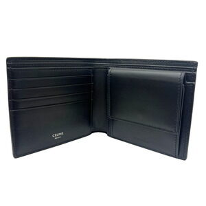 Celine Bifold Wallet Black Calfskin Leather
